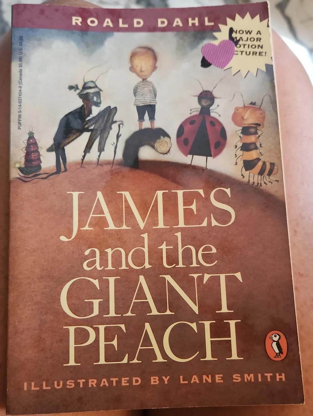 James and the Giant Peach Illustrated Paperback  by Roald Dahl